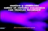 Motivo y Variación sobre el fortuito encuentro con Thomas Bernhard