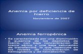 Anemia Por Deficiencia de Hierro -> FuturaMédica