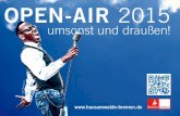 OPEN-AIR 2015 umsonst und draussen!