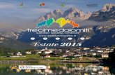 Carnet Estate 2015 Tre Cime Dolomiti