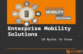 Corporate Myths about enterprise mobility solutions to come over
