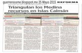 Triangulan los Medina recursos en Islas Caimán| Padrés impuso a magistrado con titulo apócrifo