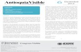 Boletín No. 6 Antioquia Visible (Capítulo regional de Congreso Visible)