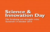 Science & Innovation Day - Inbjudan 2015