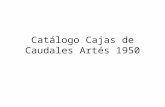 Catálogo cajas de caudales artés 1950