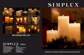 Simplux 3D flame moving candles