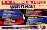 Festa nazionale Fiom Bologna 2015 - Programma