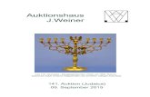 Auktionshaus Weiner | Auktionskatalog 141 (Judaica)