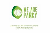 Presentazione Associazione We Are Parky ONLUS