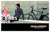 Raleigh E bikes 2016