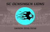 Saisonheft SC OENSINGEN LIONS Saison 2015/16