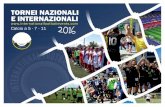 Tornei Nazionali e Internazionali di Calcio Amatoriale - Catalogo 2016