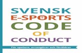Svensk e-sports code of conduct
