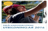 Smålandsidrottens Utbildningar 2016 - Affisch
