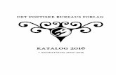 Det Poetiske Bureaus Forlag - Katalog 2016