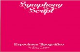 Symphony Script Specimen
