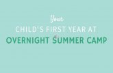 Your childs first year at overnight summer camp