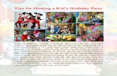 Here are Some Tips for Hosting a Kid’s Birthday Party
