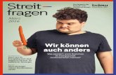 BDEW-Magazin "Streitfragen" - 1/2016