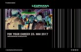 FOR YOUR CAREER Messe, 3. MAI 2016