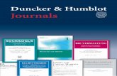Duncker & Humblot - Journals