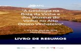 Livro de resumos "A Geologia na Rota da Vinha e dos Museus do Vinho no Alto Douro Vinhateiro"