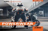 KTM PowerWear Street Catalog 2016 Deutsch