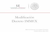 Immex modificaciones al decreto