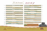 Calendario mesoamericano ayuujk (ayuuk, ayöök, ayuk, mixe) 2017