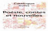 Catalogue ligaran livres Poésie contes nouvelles
