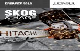 Hitachi Skog og hage prisliste (1.april 2016)