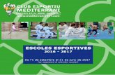 Informació Escoles Esportives CE Mediterrani 2016 2017