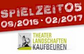 Spielzeitheft Theaterlandschaften Kaufbeuren 09/2016 - 02/2017
