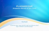 PLAGIARISME (Pelatihan Menulis di SPs UGM)