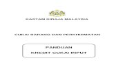 PANDUAN KREDIT CUKAI INPUT - customs.gov.my