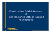 Construction & Maintenance of Post-Tensioned Slab-on-Ground ...