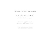 FS Tarrega 12 Studies - The Guitar School