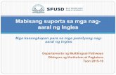 Mabisang suporta sa mga nag- aaral ng Ingles -...... o mga nag-aaral ...