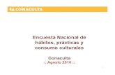 Encuesta Nacional de hábitos, prácticas y consumo culturales