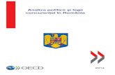 Analiza politicii şi legii concurenţei în România