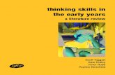 Thinking skills in the early years: a literature review