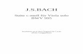 J.S.Bach, Suite für Viola solo c-moll BWV 995