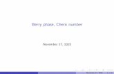 Berry phase, Chern number
