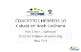CONCEPTOS HEBREOS 10 Cabalá en Rosh HaShana