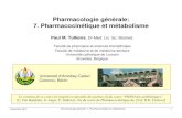 Pharmacologie générale: 7. Pharmacocinétique et métabolisme ...