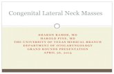 Congenital Lateral Neck Masses