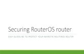 Securing RouterOS router