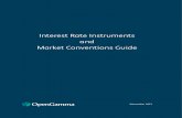 OpenGamma Interest Rate Instruments and Market Conventions Guide
