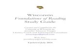 Wisconsin Foundations of Reading Study Guide