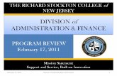 ADMINISTRATION & FINANCE 2011 Program Review Matt Altier ...
